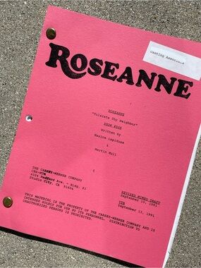 Roseanne Vtg 1991 Production Used Final Mimeo Draft Script Tolerate Thy Neighbor